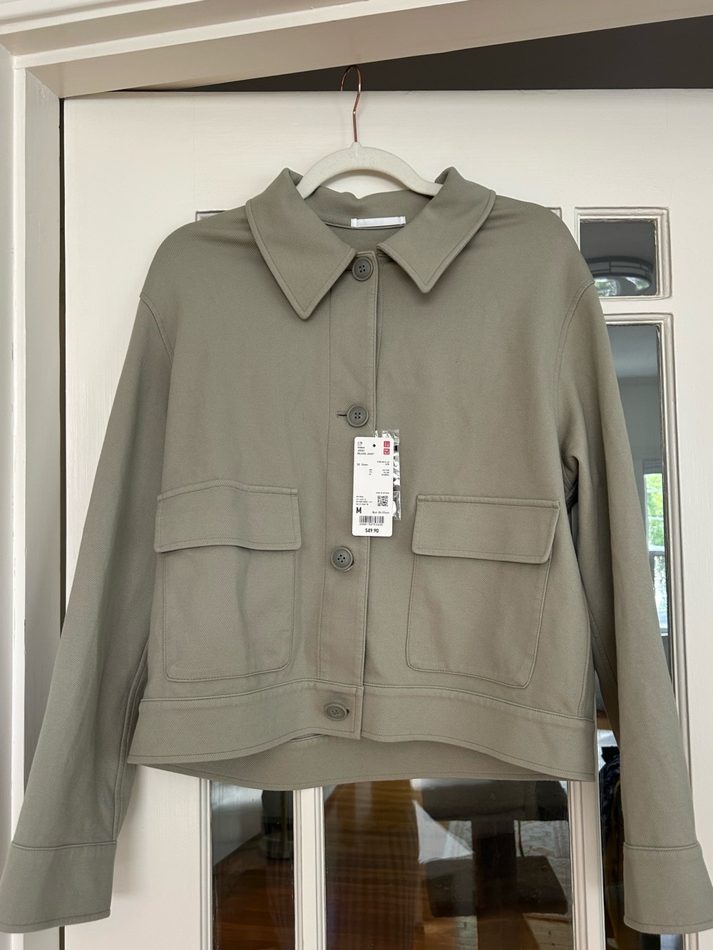 Uniqlo Womens light Olive Green Jacket NWT